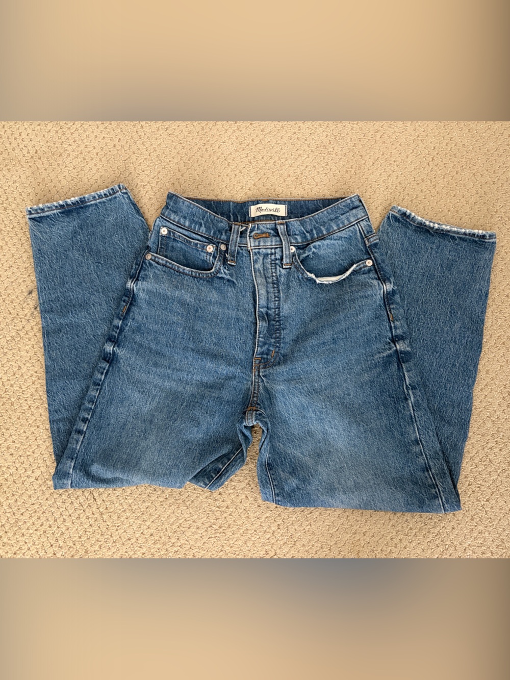 Madewell High-Rise Balloon Blue Denim Women’s Jeans